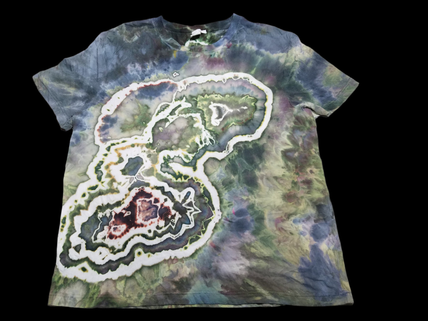 XL Organic Cotton T-Shirt - Actias Luna & Pillars Of Creation - Wonky Geodes