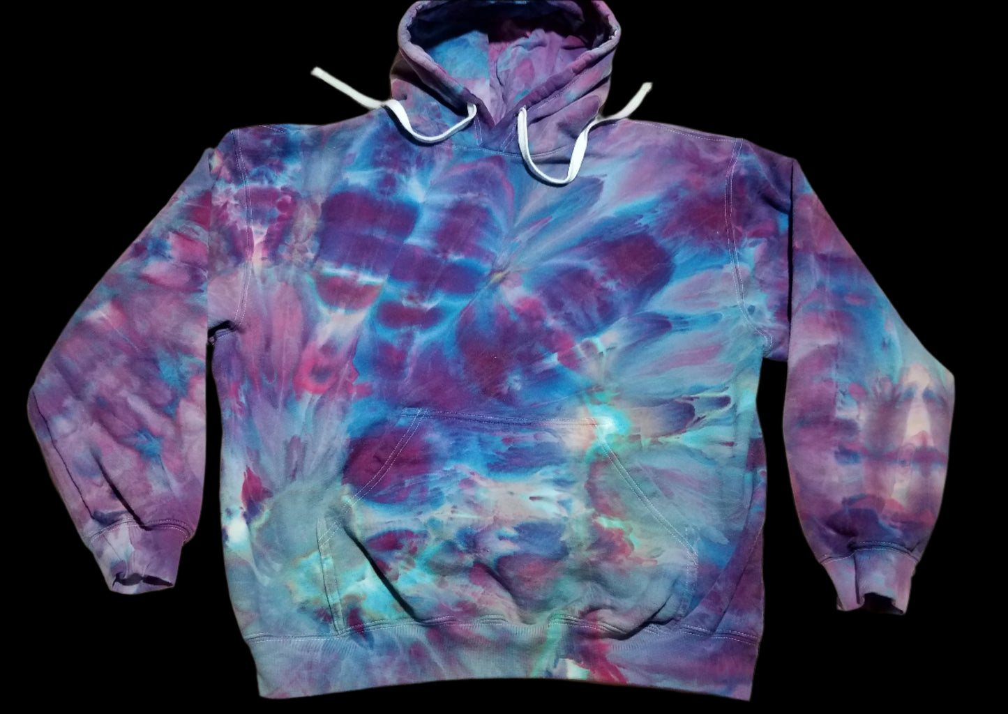Large Tultex Hoodie - Psychedelic Ocean Of Faces