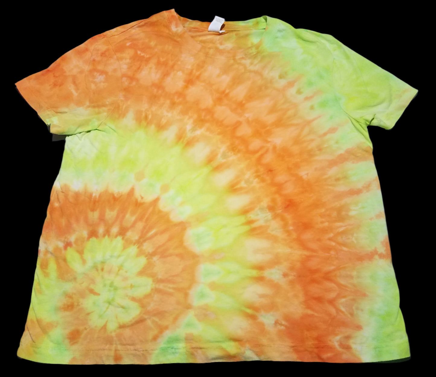 XL Organic Cotton T-Shirt - Bright A$$ Summer Spiral!