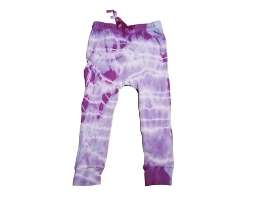 3-4T Organic SweatPants  - Purple Sinew Line Muck Dye