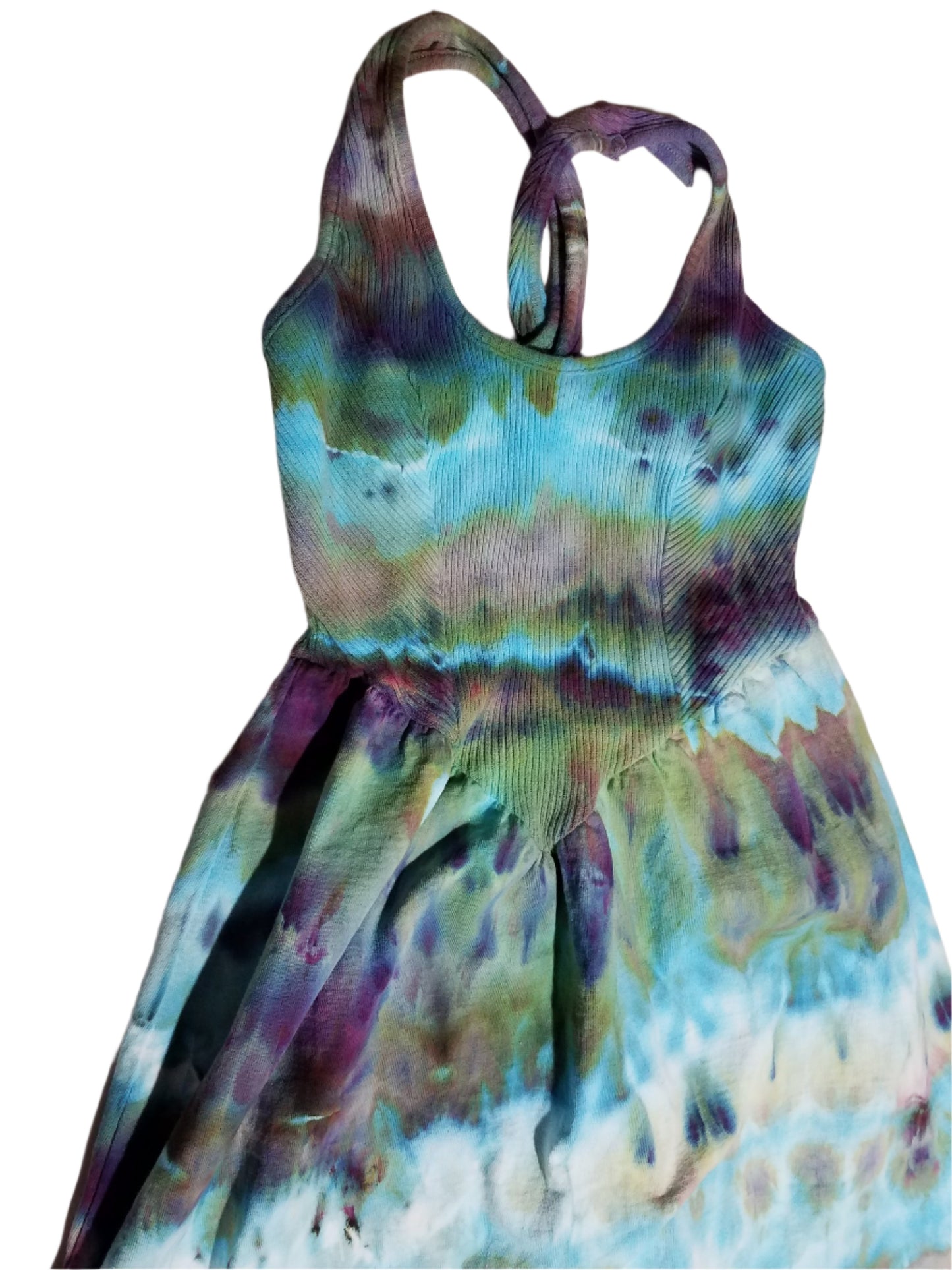 Medium Midi 100% Cotton Dress - Alchemist Ice Dye