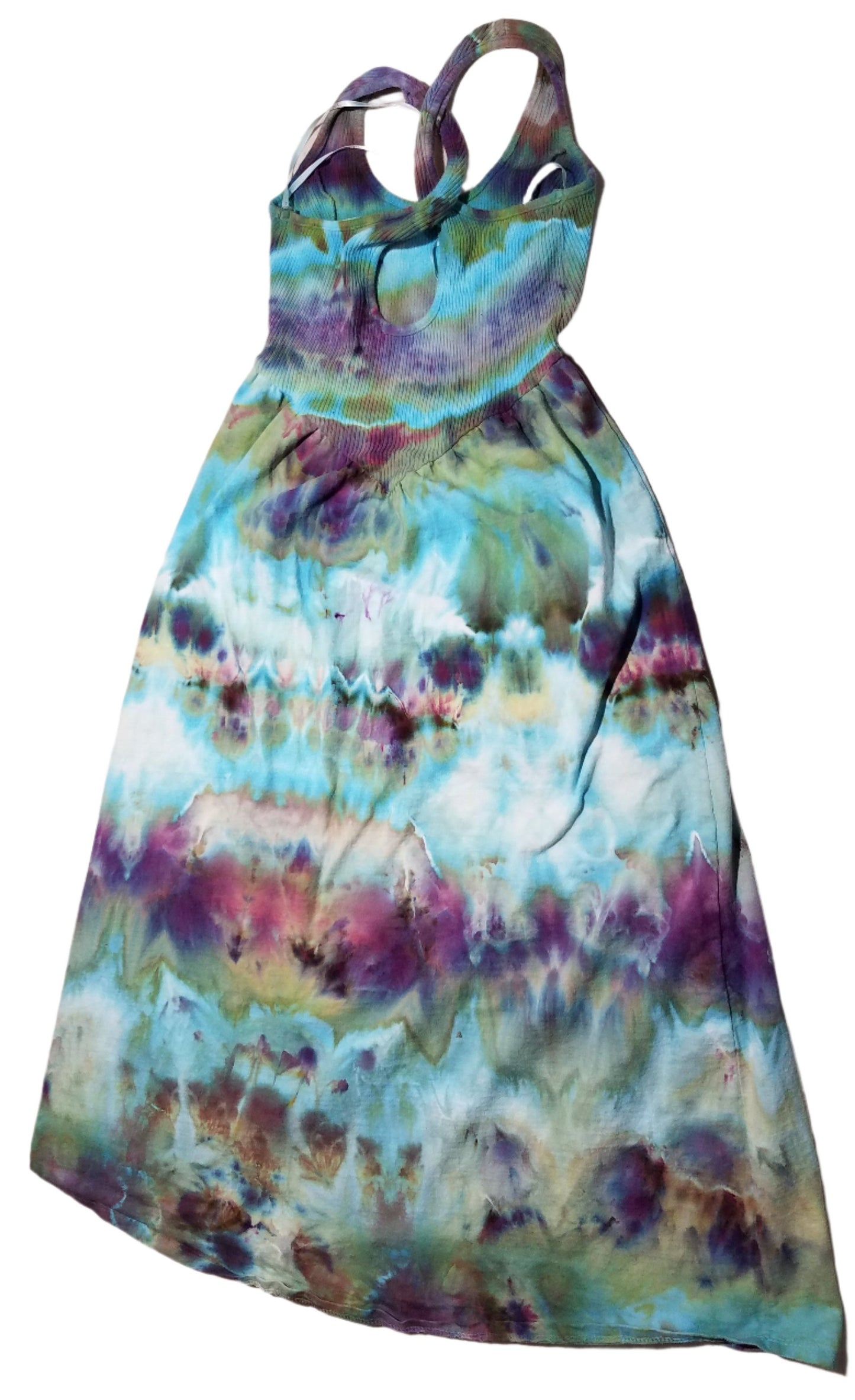 Medium Midi 100% Cotton Dress - Alchemist Ice Dye