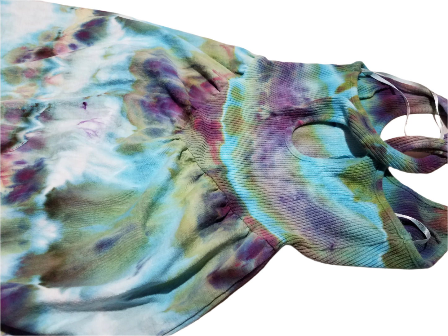 Medium Midi 100% Cotton Dress - Alchemist Ice Dye