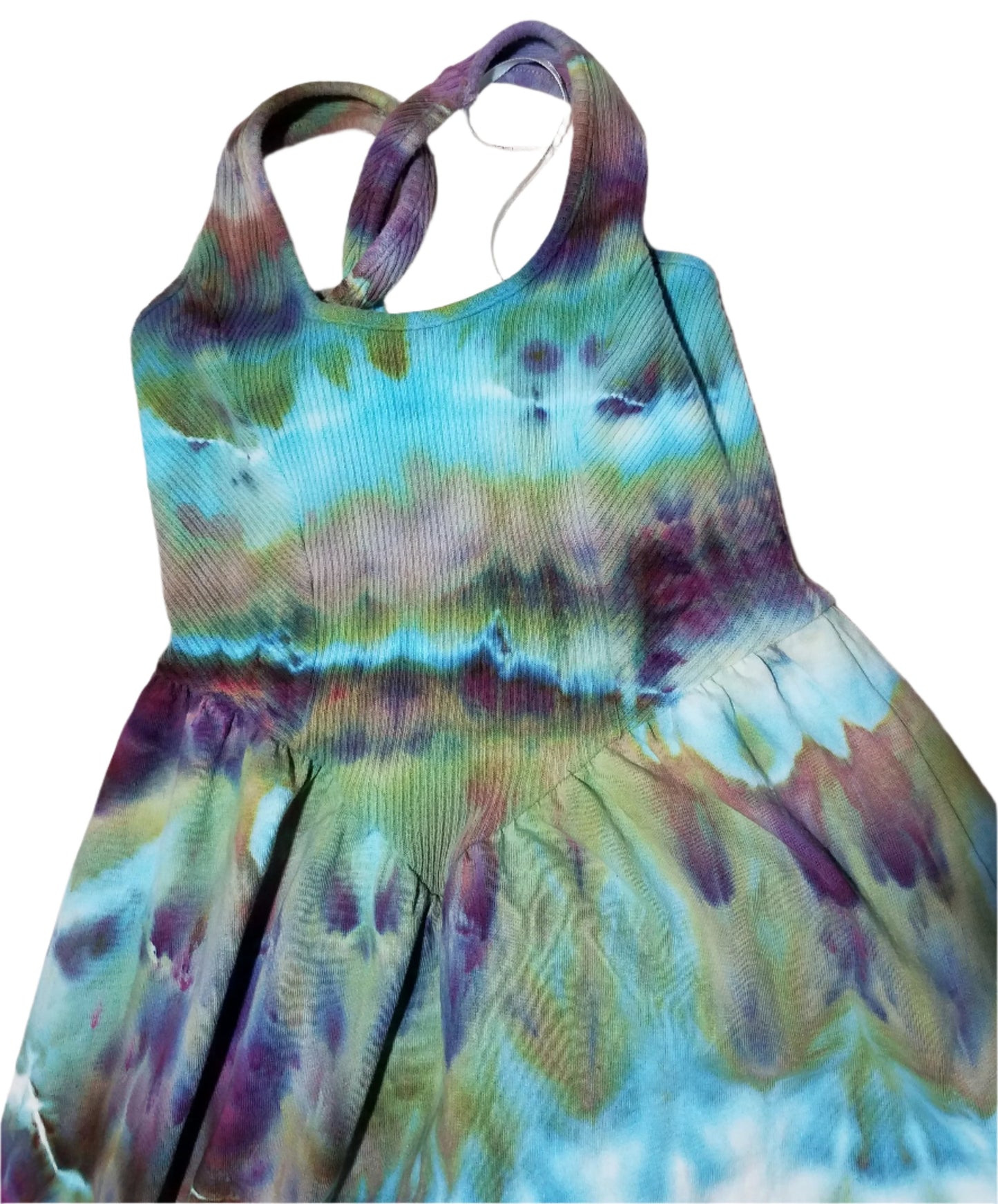 Medium Midi 100% Cotton Dress - Alchemist Ice Dye