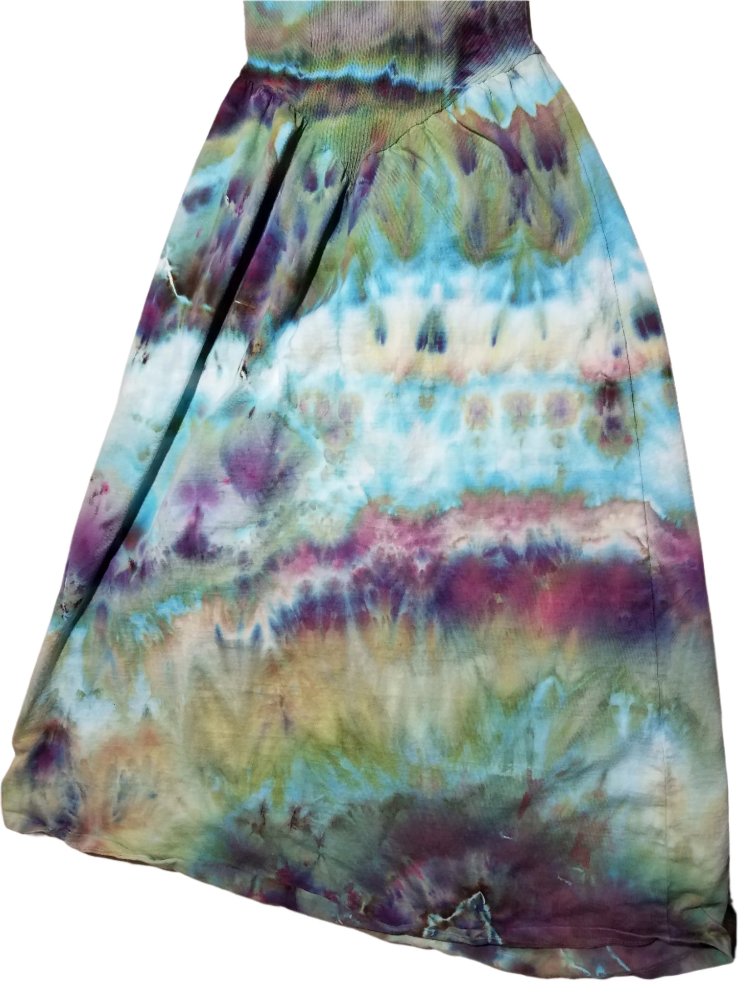 Medium Midi 100% Cotton Dress - Alchemist Ice Dye