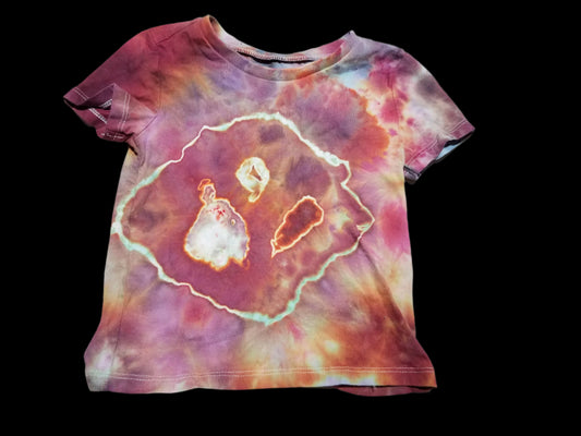 2T Organic Cotton - Solar Flare & Blue Frost Wonky Geode