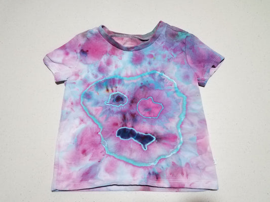 2T Honest Brand Organic Cotton T-Shirt - Wonky Geode Face